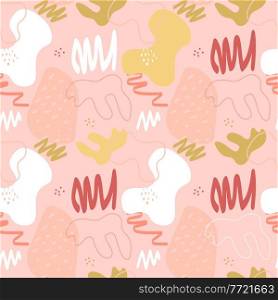 Abstract simple shape seamless pattern background. Vector illustration EPS10