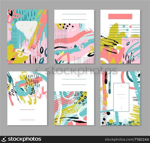 Abstract sketch and painting patterns. Contemporary fashion textures. Summer decor vector posters. Sketch doodle drawing painting, surface scribble illustration. Abstract sketch and painting patterns. Contemporary fashion textures. Summer decor vector posters