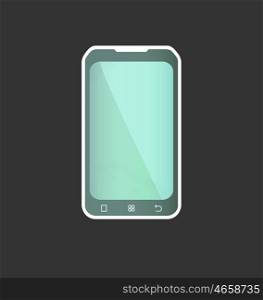 Abstract Smart Phone On A Grey Background