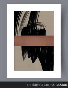 Abstract smears contemporary chaos wall art print. Wall artwork for interior design. Contemporary decorative background with chaos. Printable minimal abstract smears poster.. Abstract smears contemporary chaos wall art print