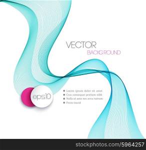 Abstract smoky waves background. Template brochure design. Vector Abstract smoky waves background. Template brochure design