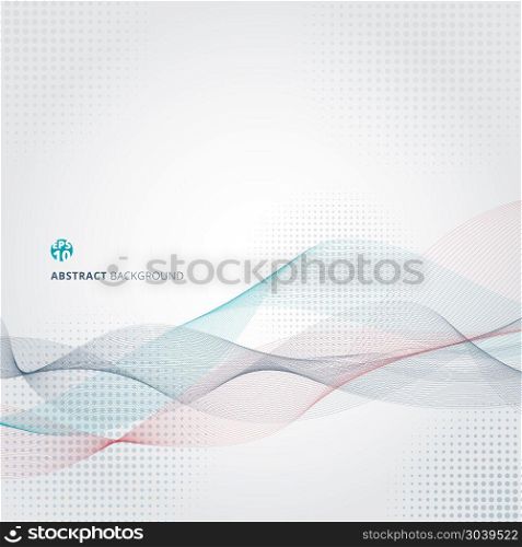 Abstract smooth color wave lines motion pattern. Vector illustration. Abstract smooth color wave lines motion pattern.