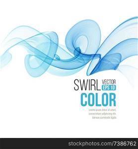 Abstract smooth color wave vector. Curve flow blue motionline. Smoke design. Vector illustration EPS10. Abstract smooth color wave vector. Curve flow blue motionline. Smoke design. Vector illustration