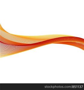 Abstract smooth color wave vector. Curve flow motion illustration