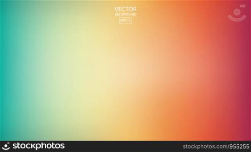 Abstract smooth rainbow background, colorful blurred design, vector illustration