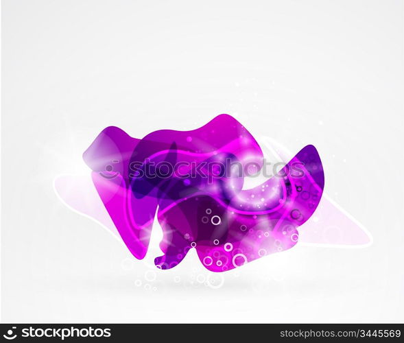 Abstract smooth shape vector background