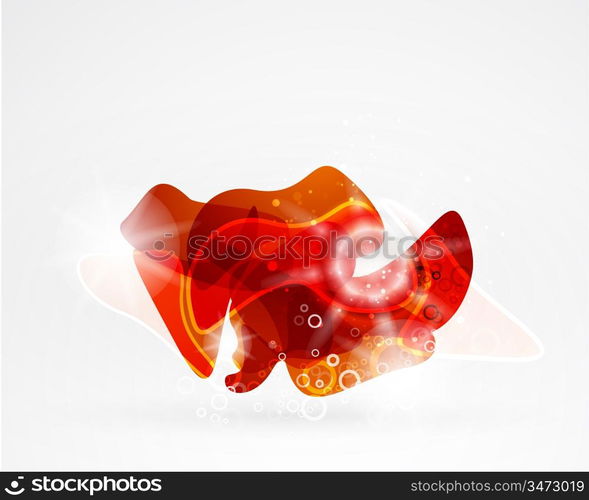 Abstract smooth shape vector background