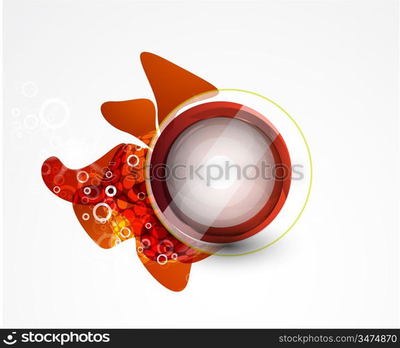 Abstract smooth shape vector background