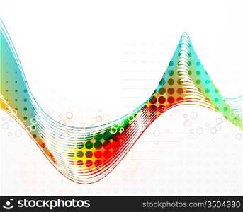 Abstract smooth shape vector background