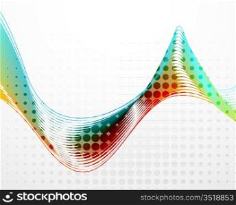 Abstract smooth shape vector background