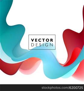 Abstract smooth wave motion illustration. Abstract smooth color wave vector. Curve flow purple motion illustration