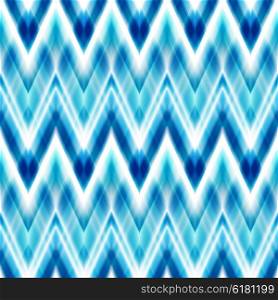 Abstract smooth wave motion illustration. Vector seamless ikat ethnic pattern. Boho design. Ethnic Colored seamless zigzag patten