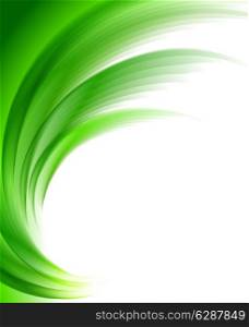 Abstract soft background brochure in green color