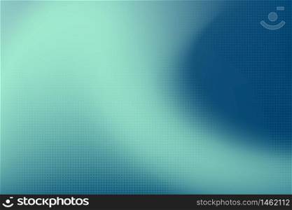 Abstract soft mesh of gradient blue design artwork decoration with halftone background. Use for ad, poster, artwork, template design, print. illustration vector eps10