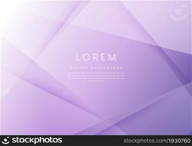 Abstract soft purple geometric diagonal overlay layer background. You can use for ad, poster, template, business presentation. Vector illustration
