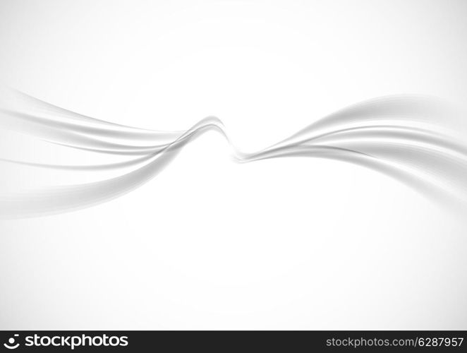 Abstract soft wavy backgrounds in gray color
