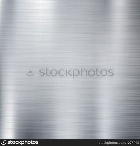 Abstract solid silver titanium plate material with grunge line pattern decorative background. Use for ad, poster, artwork, template design. illustration vector eps10