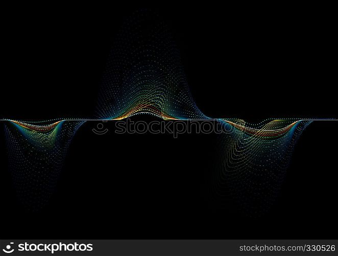 Abstract Sound Wave Background