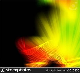 Abstract space glowing background