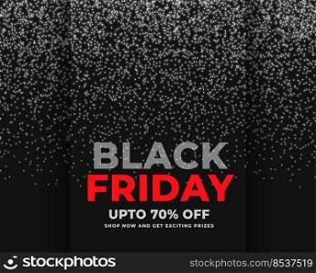 abstract sparkles black friday sale banner