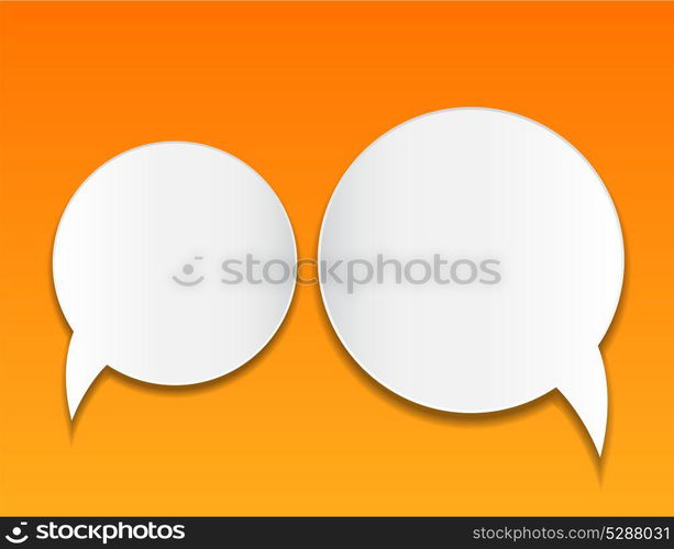 Abstract speech bubble vector background.