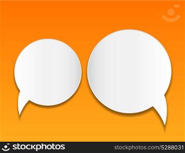 Abstract speech bubble vector background.