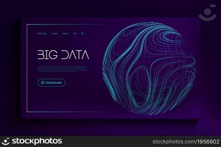 Abstract sphere shield. Data science concept. Data secure technology background. 3d vector Color flow background.. Abstract sphere energy field. Blue sphere shield on blue background. Data protect digital illustration. Technology barrier blue background. Wave flow data secure vector.