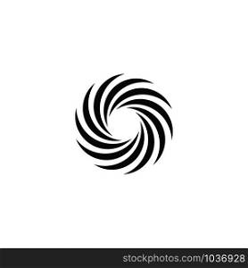 Abstract spiral logo template vector icon design
