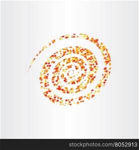 abstract spiral red yellow background vector