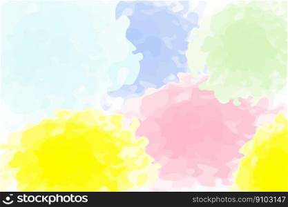 Abstract spots in bright spring pastel colors in watercolor. abstract background. texture. Template for lettering, or inscription. Design for greeting, invitation or poster, brochures or label. EPS