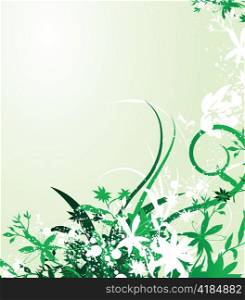 abstract spring floral background vector illustration