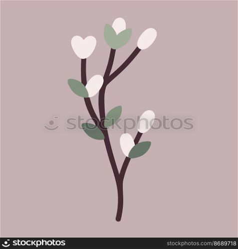 Abstract spring tree branch