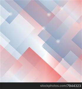 Abstract Square Background. Geometric Red Blue Pattern.. Square Background