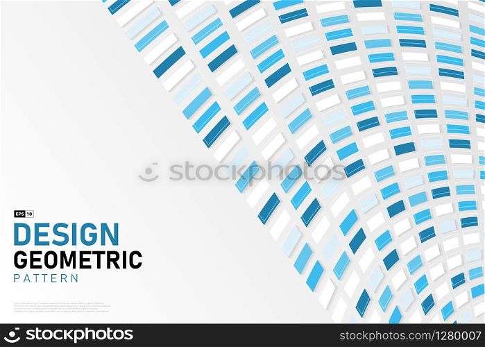Abstract square blue technology style design of cover background. Use for ad, poster, template design, artwork. illustration vector eps10