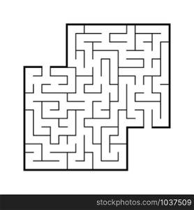 Abstract square maze. Game for kids. Puzzle for children. Labyrinth conundrum. Flat vector illustration isolated on white background. With place for your image. Abstract square maze. Game for kids. Puzzle for children. Labyrinth conundrum. Flat vector illustration isolated on white background. With place for your image.