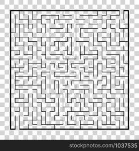 Abstract square maze. Game for kids. Puzzle for children.Labyrinth conundrum. Flat vector illustration isolated on transparent background. Abstract square maze. Game for kids. Puzzle for children.Labyrinth conundrum. Flat vector illustration isolated on transparent background.