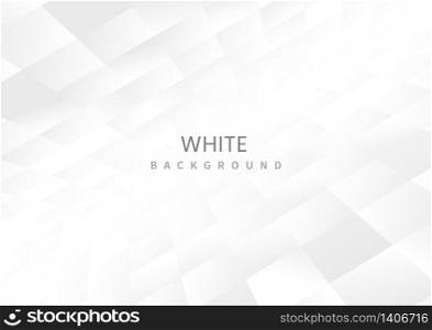 Abstract square perspective white background.You can use for template brochure design. poster, banner web, flyer, etc. Vector illustration