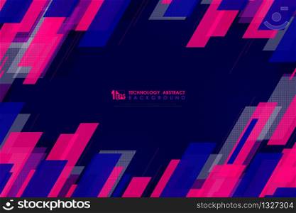 Abstract square tech line pattern design colorful futuristic artwork background. Decorate for ad, poster, artwork, template design, print. illustration vector eps10