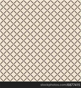 Abstract square with circular joint pattern on light brown background, vector illustration