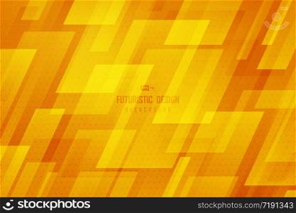 Abstract square yellow technology template design artwork background with halftone geometric. Use for ad, poster, artwork, template design, print. illustration vector eps10