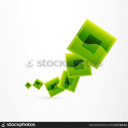 Abstract squares background
