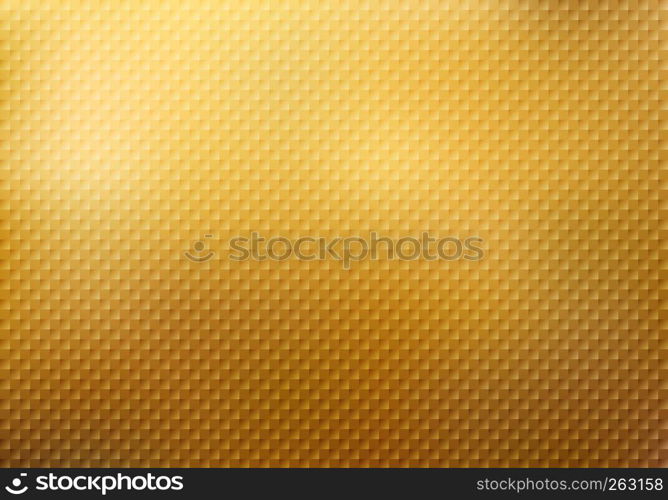 Abstract squares pattern texture on gold background. Golden foil luxury style for brochure, wedding card, poster, banner. Vector illustration