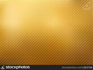 Abstract squares pattern texture on gold background. Golden foil luxury style for brochure, wedding card, poster, banner. Vector illustration