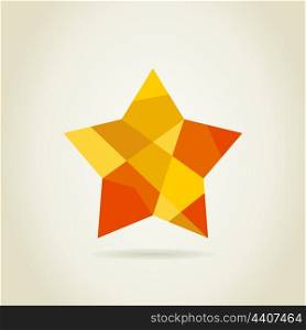 Abstract star. A vector illustration
