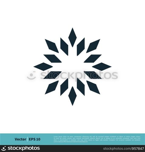 Abstract Star Ornamental Icon Vector Logo Template Illustration Design. Vector EPS 10.