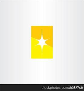 abstract star yellow vector symbol