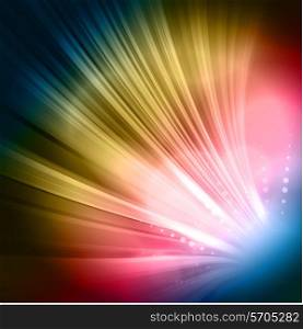 Abstract starburst background in rainbow colours