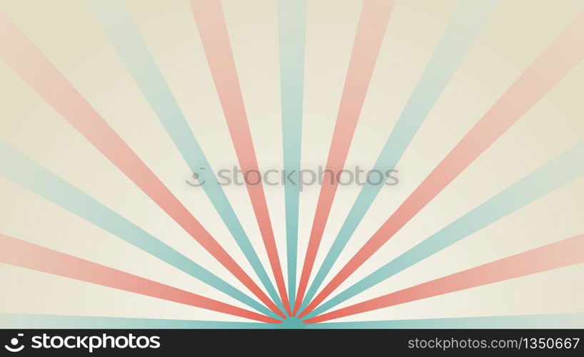 Abstract starburst background. Sunlight retro narrow. Fantasy Vector illustration. Magic Sun beam ray pattern background.