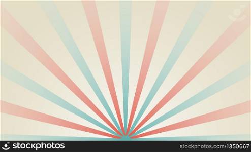 Abstract starburst background. Sunlight retro narrow. Fantasy Vector illustration. Magic Sun beam ray pattern background.