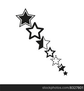 Abstract stars different size icon for concept design. Vector illustration. Stock image. EPS 10.. Abstract stars different size icon for concept design. Vector illustration. Stock image. 